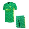 Conjunto (Camiseta+Pantalón Corto) Portero Manchester City Primera Equipación 23-24 - Niño